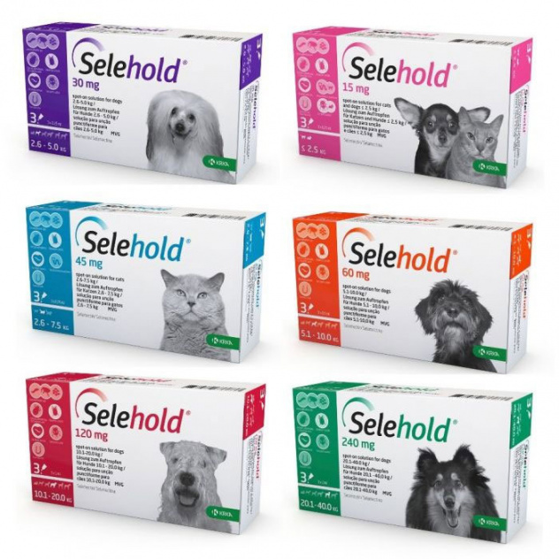 Selehold (aka Revolution) for Puppies & Kittens under 5 lbs MAUVE